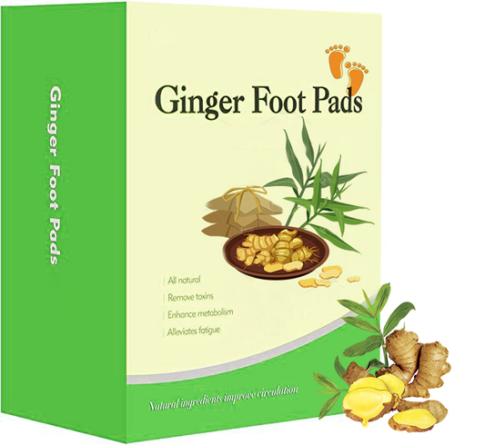 Ginger Foot Pads , Herbal Ginger Patch, Foot Patches for Swelling Feet and Better Sleep