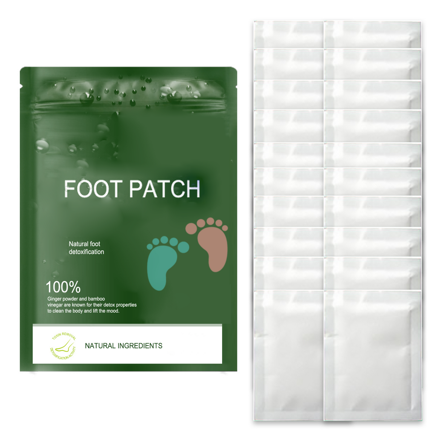 Dampness removal mugwort bamboo vinegar ginger foot patch
